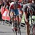 Frank Schleck beendet die erste Etappe der Baskenland-rundfahrt als fünfter im Spurt hinter Valverde und Freire